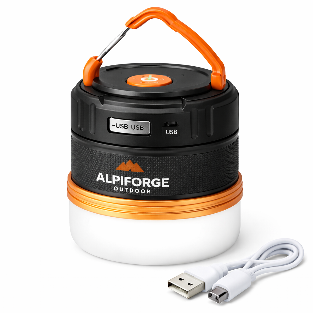 Alpiforge Portable Camping Light (USB Rechargeable)